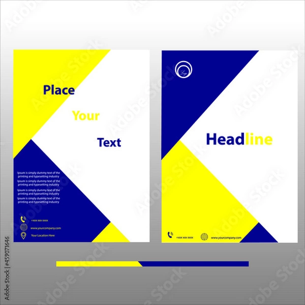 Obraz modern cover design template