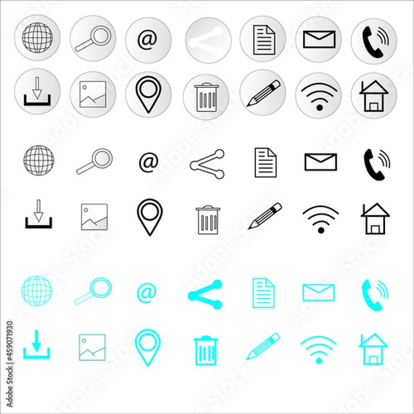 Obraz icons set