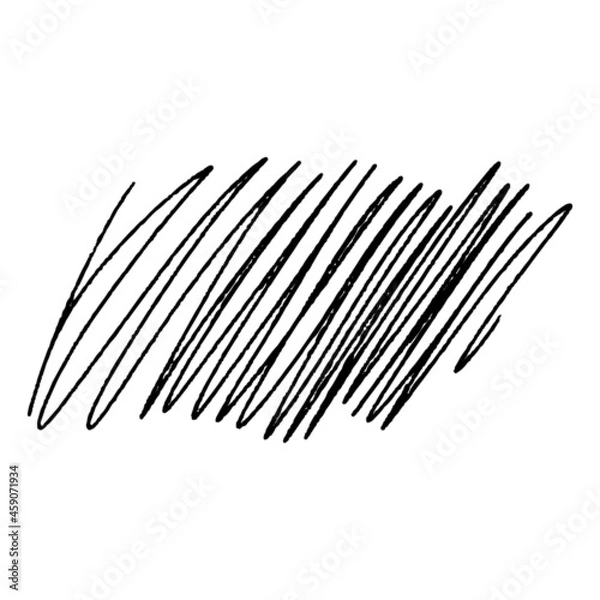 Fototapeta Scribble black background, Text highlighter. Vector illustration