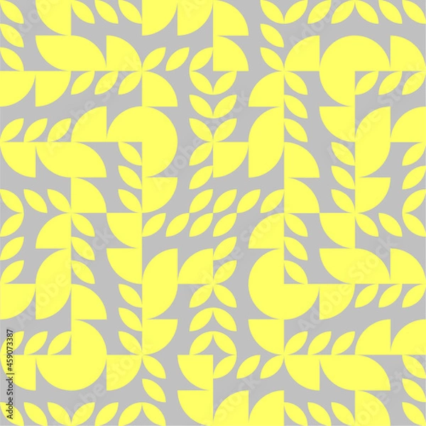Obraz seamless abstract geometric leaves background pattern tile