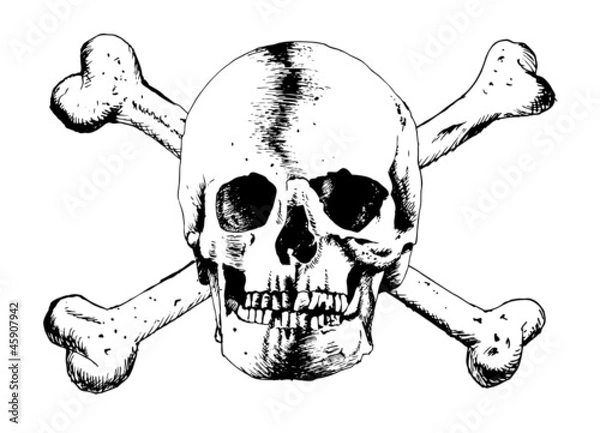 Obraz Totenschädel weiß