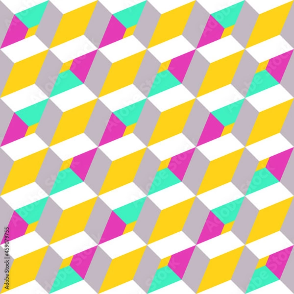 Obraz seamless abstract geometric background tile