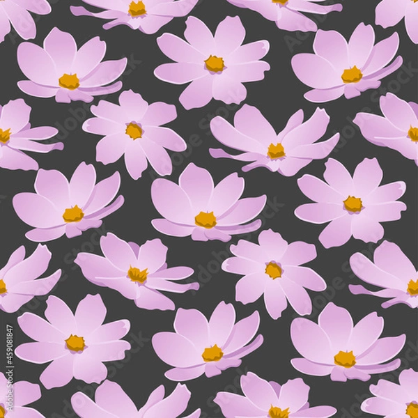 Obraz seamless floral pattern cosmos