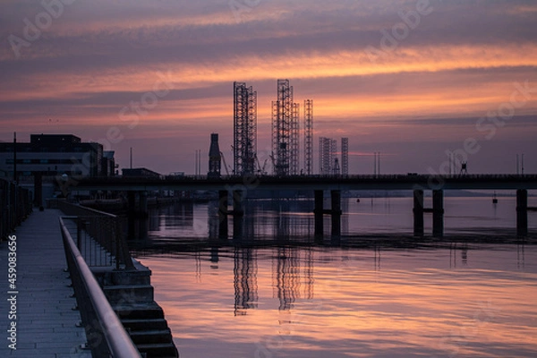 Obraz sunset on the pier