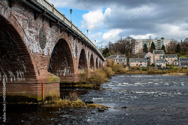 Obraz old bridge over river
