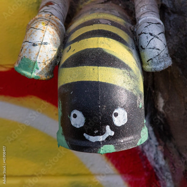 Obraz red and green paint