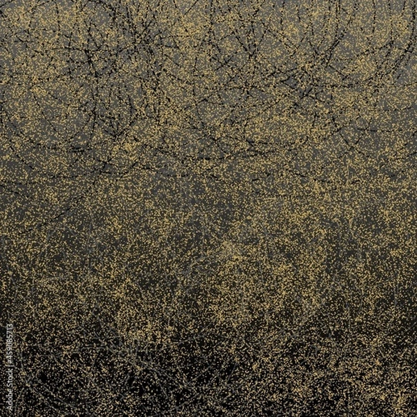 Obraz golden colour texture on black