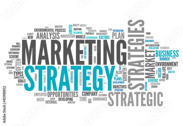 Obraz Word Cloud "Marketing Strategy"