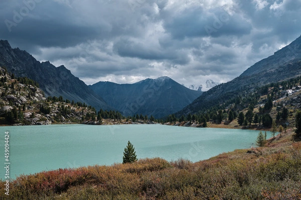 Fototapeta The Darashkol lake in Altai in Siberia