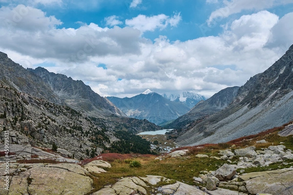 Fototapeta The Darashkol lake in Altai in Siberia