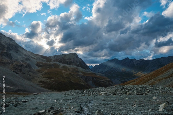 Fototapeta Altai mountains near Belukha  Mountain 