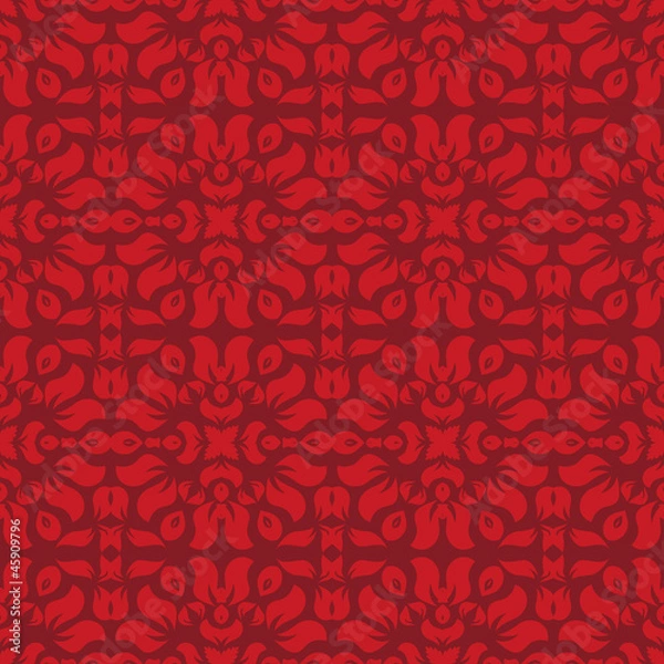 Fototapeta Red wallpaper pattern