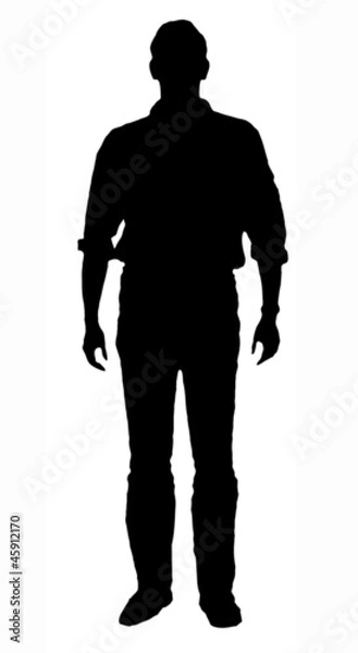 Obraz Scherenschnitt Mann