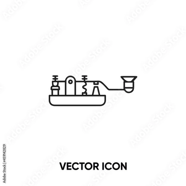 Fototapeta Morse code vector icon. Modern, simple flat vector illustration for website or mobile app.Morse alphabet symbol, logo illustration. Pixel perfect vector graphics	