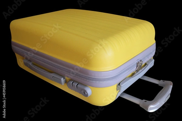 Obraz the bag to carry personal belongings, the yellow color isolated against, travel