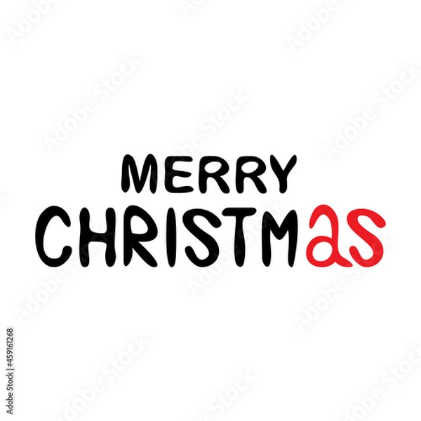 Obraz Merry Christmas Typography Art