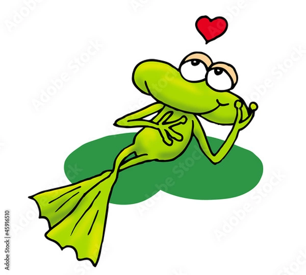 Obraz Frosch verliebt