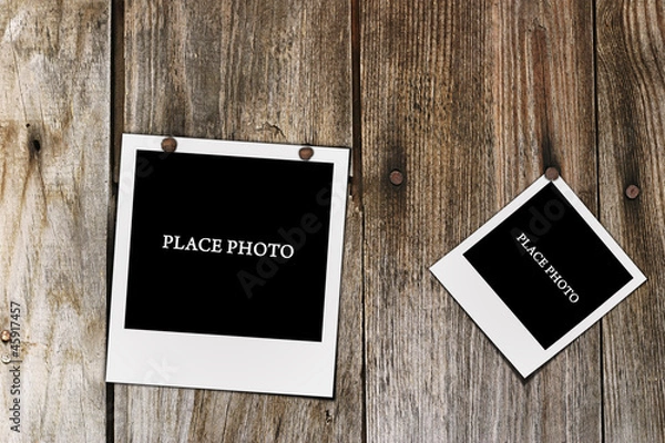 Obraz woodplanks with photo frames