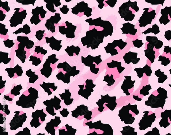 Fototapeta Leopard pattern design, vector background