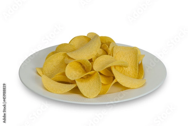 Obraz High-calorie potato chips.