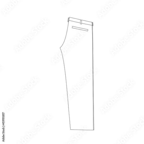 Obraz 洗濯物の畳み方。ズボンを縦半分に折る