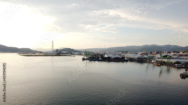 Obraz SDGs地球の自然！瀬戸内海の夕日