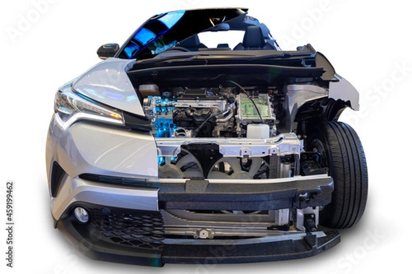 Obraz Cross section of a car sport utility vehicle