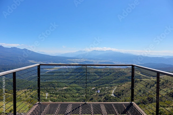 Obraz 9月（秋） 車山山頂のスカイテラスからの展望 長野県諏訪市
