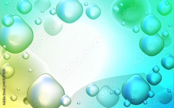 Obraz Light Green vector pattern with lamp shapes.