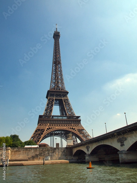 Fototapeta European cities - Paris objects - Eiffel tower