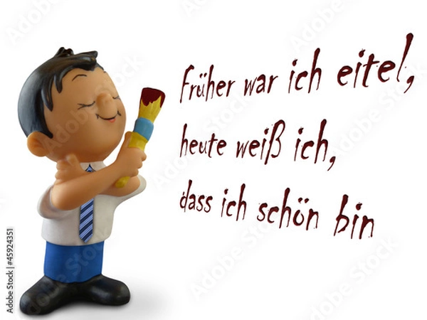 Obraz Eitelkeit Karikatur