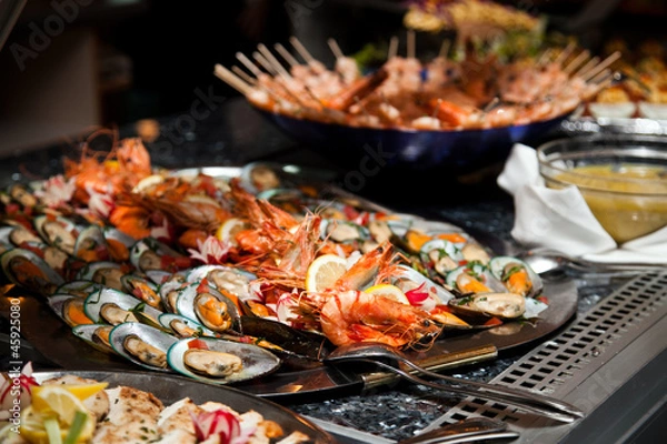 Obraz Talerz z owocami morza