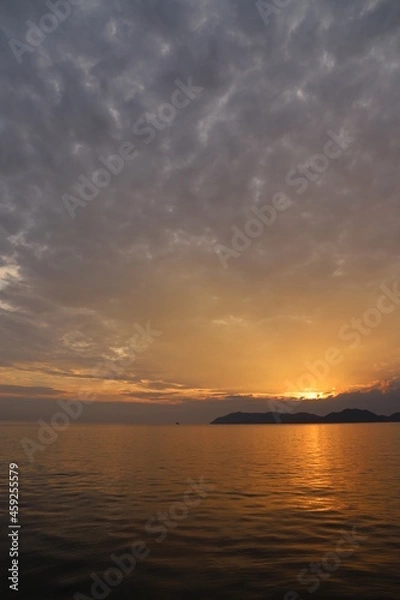 Fototapeta 山口県　瀬戸内海の夕陽