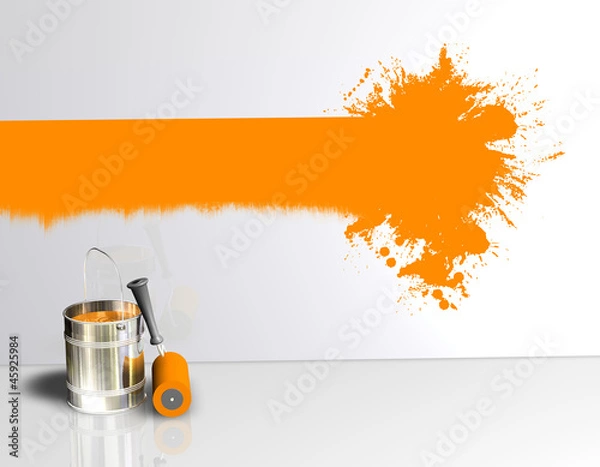 Obraz Wand Farbstreifen Klecks O