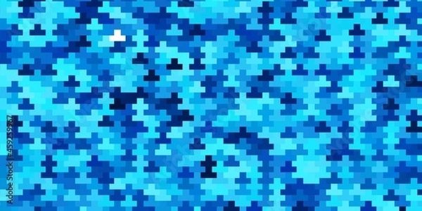 Fototapeta Light BLUE vector background with rectangles.