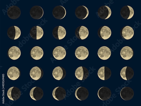 Fototapeta 月の満ち欠け