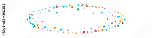 Obraz Rainbow Light Vector Panoramic White Background