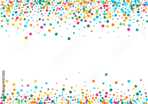 Obraz Rainbow Dot Top Vector  White Background.