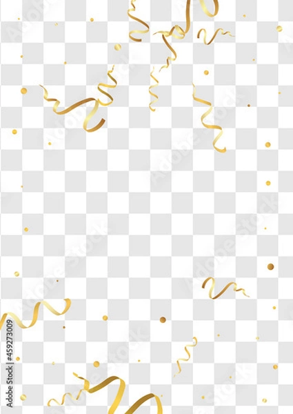 Obraz Gold Star Fun Vector Transparent Background.