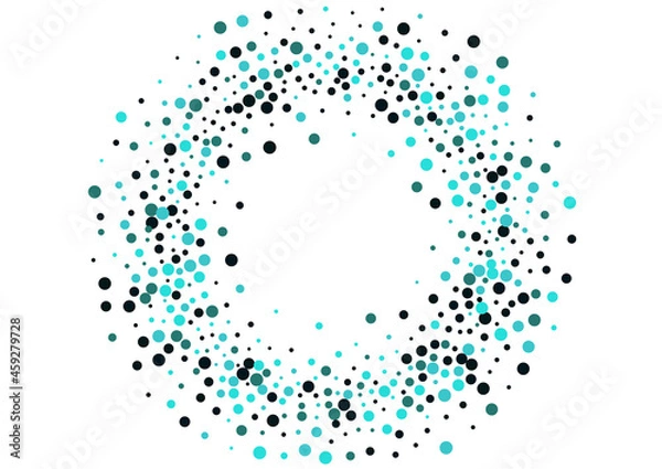 Obraz Blue Dust Carnival Vector  White Background.