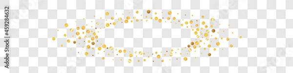 Obraz Golden Round Happy Vector Panoramic Transparent