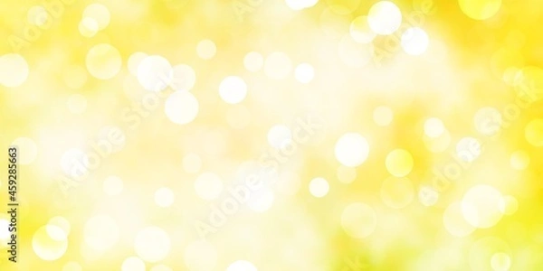 Obraz Light Green, Yellow vector template with circles.