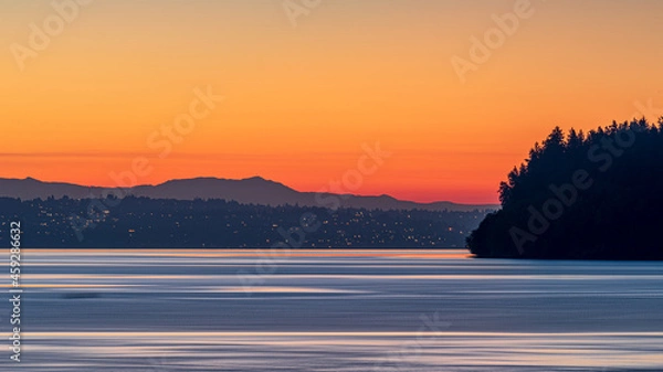 Obraz sunrise over the cascades