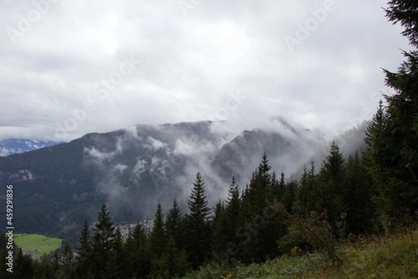 Obraz clouds over mountain