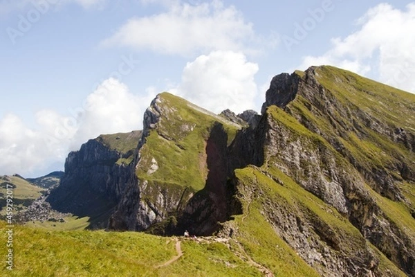 Obraz mountain landscape with sky and clouds