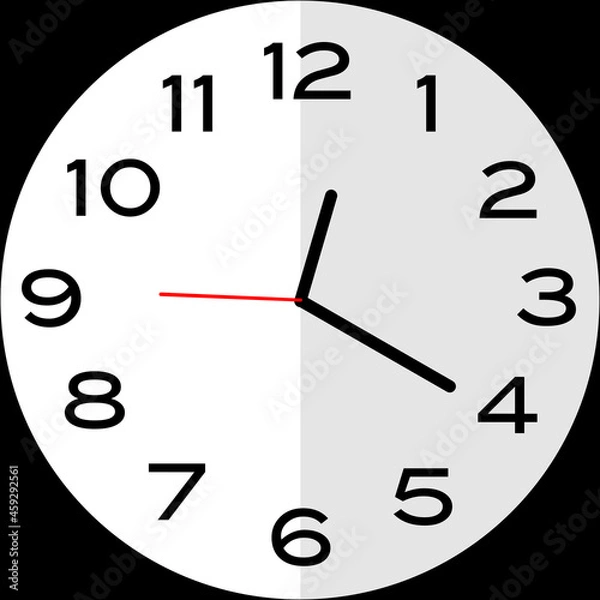 Obraz 20 minutes past 12 o'clock analog clock icon