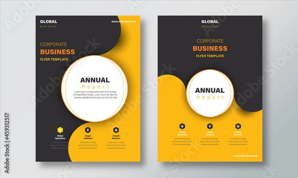 Obraz Annual Report Layout Template