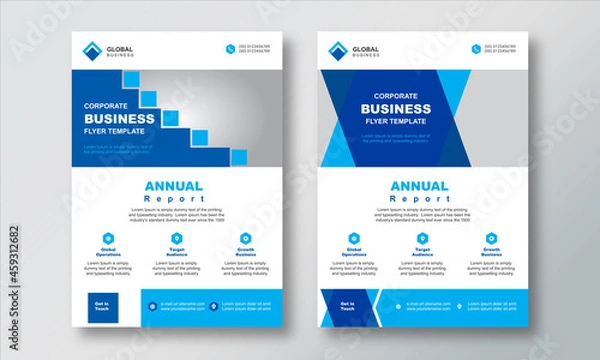 Obraz Corporate Business Flyer Layout  Template Background Design Concept Idea.