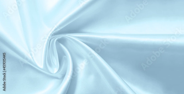 Obraz White silk fabric texture close up as background