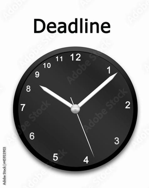 Fototapeta Deadline